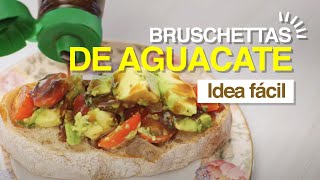 Bruschettas de aguacate con Vinagreta Balsámica [upl. by Ruberta]