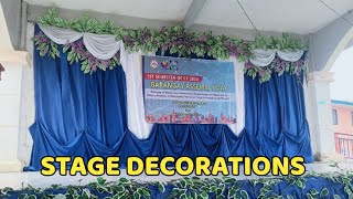 Basic Stage Decoration Ideas  Backdrop Decoration Ideas [upl. by Demaria]