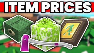 How Much EVERY ITEM Is Worth In Lumber Tycoon 2 Roblox [upl. by Nuahsal]