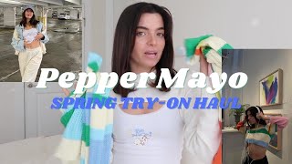 Spring fashion Try on Haul 2022  Pepper mayo haul  Ressa Rose [upl. by Innig154]