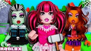 VIRAMOS MONSTER HIGH no MARRETÃO  ROBLOX [upl. by Shaefer]