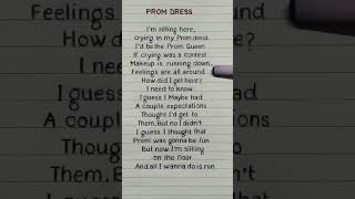 mxmtoon  PROM DRESS Lyrics REQUESTED lyrics shorts shortsfeed [upl. by Nnyleak]