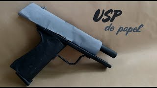 Como hacer una Pistola USP de papel [upl. by Aivataj]