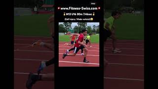 🇨🇭M13 U16 80m🇨🇭trending athletics tiktok football nike trackandfield sportsolympics ronaldo [upl. by Pazice]