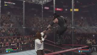 Hell in a Cell  Undertaker Vs Mankind  WWE 2K24 [upl. by Oicneserc]