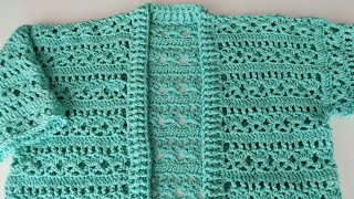 Mevsimlik Tığ İşi Örgü Hırka Yapımı 🍀 crochet knitting tığişi örgü handmade diy model [upl. by Otxilac]