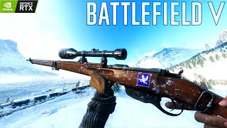 Gewehr M9530 in Battlefield V  Conquest gameplay in 105 FOV  RTX 3080 No Commentary [upl. by Atirihs]