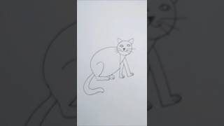 Uncover the secret of drawing a cute cat with the help of 2 and K easy and step by step draw [upl. by Milurd]