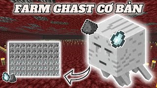 Hướng Dẫn Xây Máy Farm Ghast Đơn Giản Minecraft Bedrock 121 [upl. by Aihsirt]