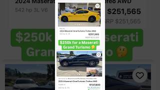 Buy a used Maserati Grand Turismo and save 114k 🤯 maserati ghibli ferrari inflation ytshort [upl. by Jeanna]