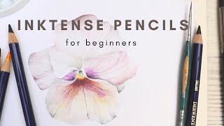 How to obtain delicate colours with Inktense Pencils [upl. by Gary303]