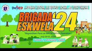 BRIGADA ESKWELA 2024 LAPINIGAN CES with LYRICS [upl. by Anaeda696]