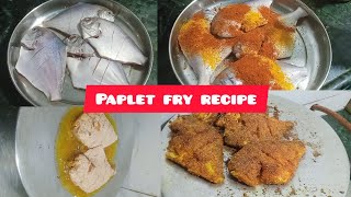 paplet fry recipe how to make fish fry fish fry recipeMarathi paplet fry recipe  Marathi recipes [upl. by Lahcar]