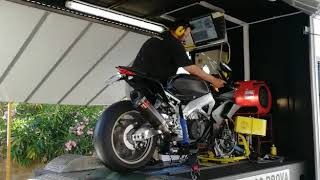 Aprilia 2019 RSV4 1100 Factory Dyno  banco prova [upl. by Dorran155]