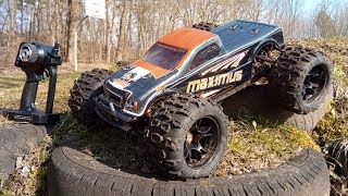 DHK Maximus  80 kmh Brushless RC Monster Truck von Gearbestcom  Test amp Testfahrt [upl. by Massarelli]