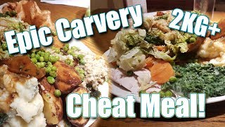 EPIC 2KG CARVERY CHEAT MEAL MUKBANG [upl. by Kerin]