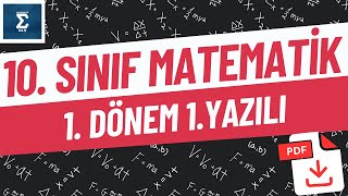 10SINIF 1DÃ–NEM 1ORTAK YAZILIYA HAZIRLIK  10SINIF MATEMATÄ°K  Ã–ZET KONU ANLATIMLI I PDF [upl. by Tarrsus]