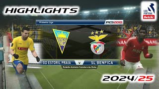 2 Times Ahead 2 Times Equalized │ Estoril Praia vs Benfica │ 202425 │ ML Coach Mode │ PES 2015 [upl. by Derian]