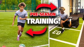 TRAIN LIKE PRO FOOTBALLERS  PRE SEASON TRAINING [upl. by Valenka979]