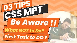 03 Tips for CSS MPT Exam  By Sir Ahmad Rana CSS Mentor [upl. by Aisila]