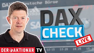 DAXCheck DAX startet wenig bewegt  Continental Deutsche Bank SAP Siemens Volkswagen Vonovia [upl. by Quint]