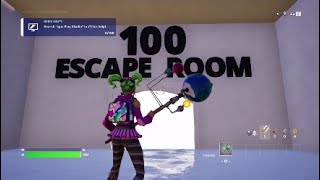 100 Level Escape Room Fortnite Creative [upl. by Freudberg]