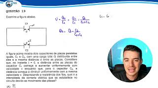 Escola Naval 2024  Questão 19  A figura acima mostra dois capacitores de placas Igor Monteiro [upl. by Mehta]