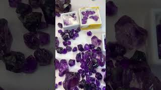 Show Case of Amethyst Crystals and Natron Gemstones live stream crystalstone gemsstone [upl. by Attiuqaj]