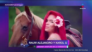 Rauw Alejandro y Karol G están listos para los Grammy Awards tras polémicas amorosas  DPM [upl. by Anotal]