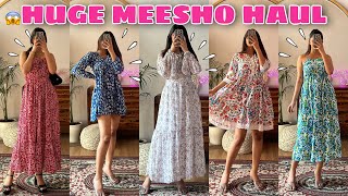 Trendy MEESHO Dresses Haul💕Starting at Rs248  Try On Haul  Rupal Yadav meesho [upl. by Ahsinauq713]