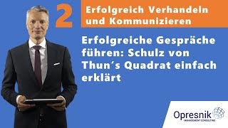 Erfolgreich Verhandeln amp Kommunizieren Das Geheimnis des Kommunikationsquadrats nach Schulz v Thun [upl. by Eolc]