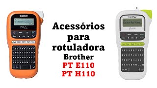 Fitas e case para rotulador Brother PT E110 [upl. by Kcirednek]