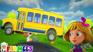 Roues sur le Bus Préscolaire Chanson  Plus Véhicules Rimes pour Enfants [upl. by Goody]