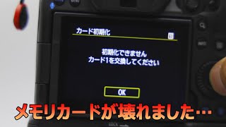 キャノン R3 ミラーレス 【カメラ雑談】メモリーカードが壊れました… [upl. by Dikmen]