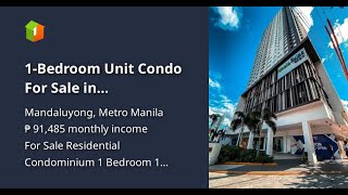 1Bedroom Unit Condo For Sale in Mandaluyong City Low Downpayment to Movein [upl. by Lasyrc]