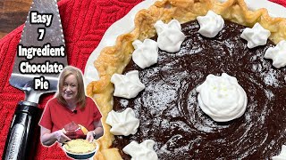 EASY CHOCOLATE PIE PERFECT FOR THE HOLIDAYS [upl. by Balsam]