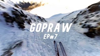 GopRaw7  Freeride Lines in French Alps  ski freeride valmorel [upl. by Adolphe]