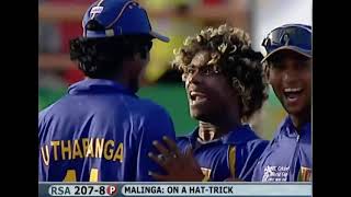 Lasith Malinga four wickets in four balls  South Africa 2007 WC [upl. by Donaghue]