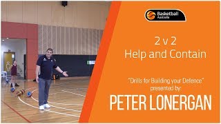 Peter Lonergan Drills for Building your Defence  2v2 Help and Contain 57 [upl. by Ahsitel]