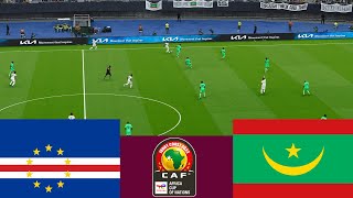 الرأس الأخضر 1 vs 0 موريتانيا  CAF 2024 Full Match  محاكاة ألعاب الفيديو PES 2021 [upl. by Arvad]