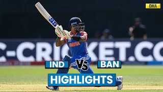 IND Vs BAN Highlights Warm Up Match Team India Beat Bangladesh By 60 Runs I T20 World Cup 2024 [upl. by Yenitirb]