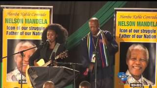 Zahara and Mbuli sing Madiba tribute song [upl. by Elleinet]