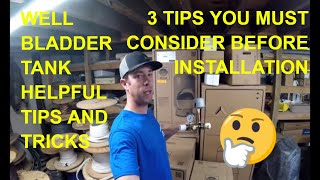 Well Pressure Bladder Tank Installation and Selection Tips [upl. by Don25]