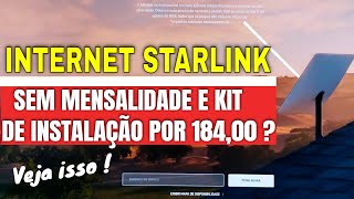 Internet Starlink via satélite  kit completo por 184 reais  O Golpe tá aí cai quem quer [upl. by Mccreery]