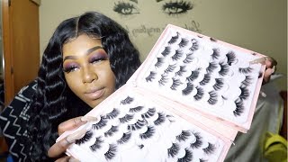 25mm LASHES FROM ALIEXPRESS TRY ON ON SMALL EYES I was shocked [upl. by Anerbas]