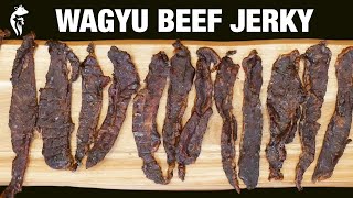 Making Beef Jerky On A Pellet Grill  Wagyu Beef Jerky [upl. by Mukul832]