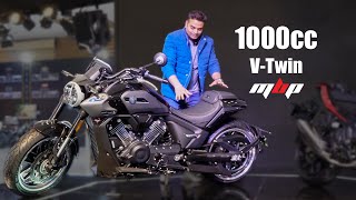 VTwin 1000cc Cruiser Motorcycle New Launch In India  Cool Cruiser Bike [upl. by Couchman]