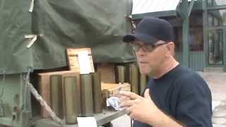 105mm Howitzer Shells M1A1 Tank Shell Sams Garage Sale Military Surplus LLC [upl. by Barimah554]