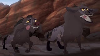 Lion Guard quotHyenas covered in mudquot  The Traveling Baboon Show HD Clip [upl. by Shirline]