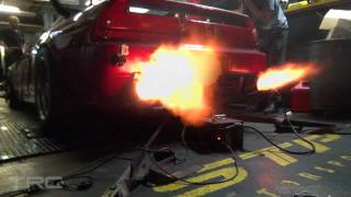 Acura NSX Supercharged Dyno Flames [upl. by Itsrejk168]